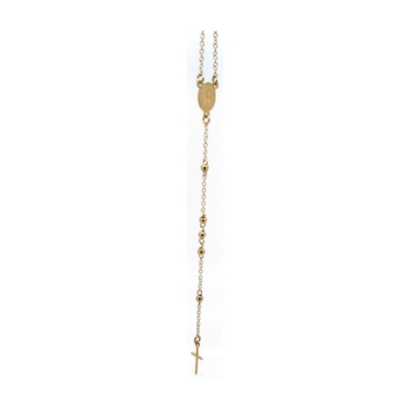 Cadena rosario de oro 18k 70 cm